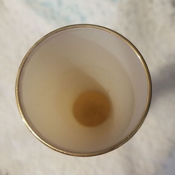 Vintage Art Glass Vase Yellow 12.5" - Picture 8 of 11